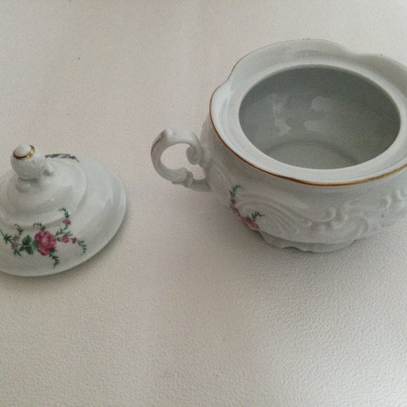 Royal Kent porcelain sugar bowl floral made in Poland - Picture 3 of 5